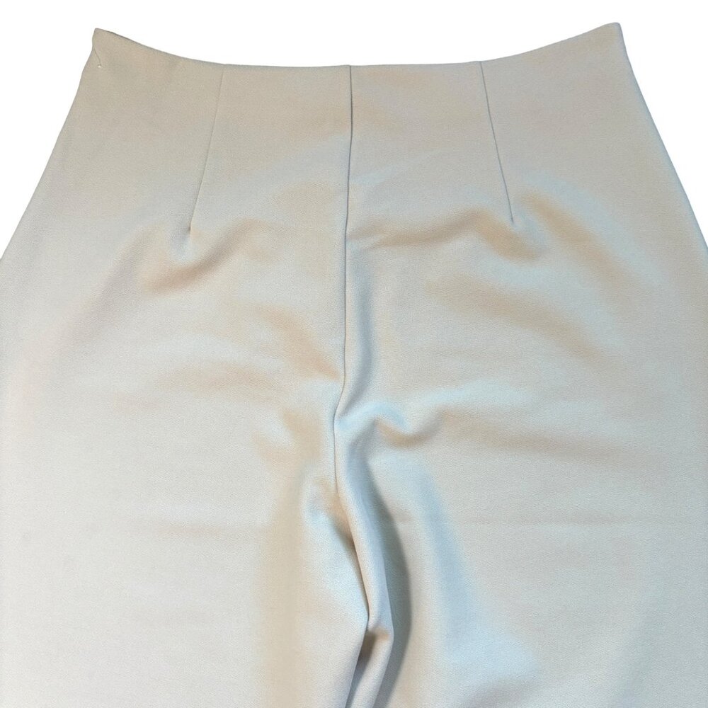 Abercrombie & Fitch Pants Size 14‎ Short / 32 Creme Crepe Wide Legs High Rise - Picture 9 of 9